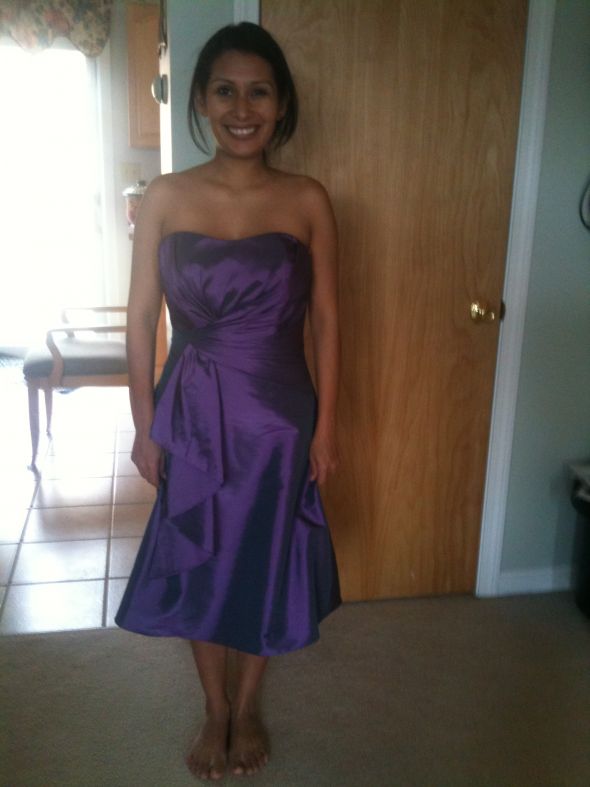 My Purple BM Dresses Are In! :  wedding Photo