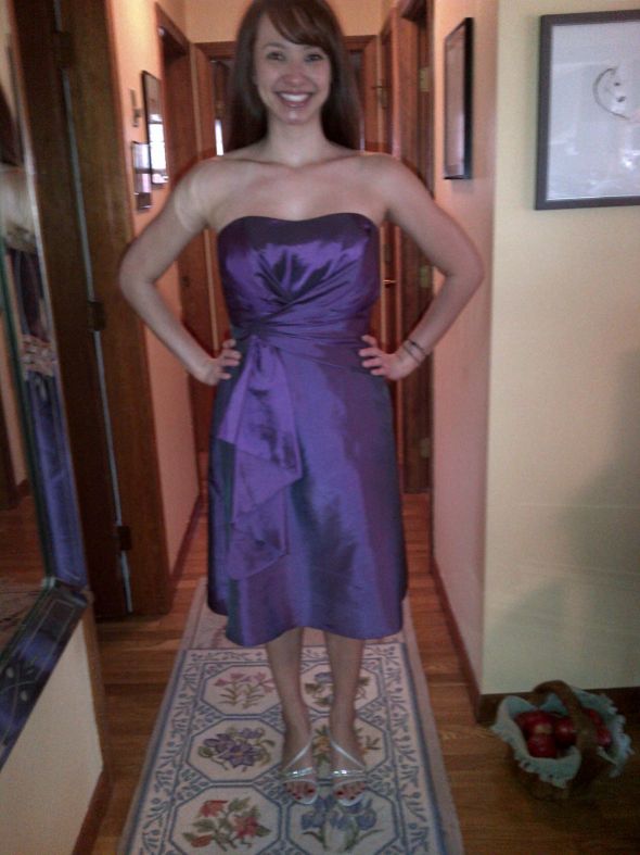 My Purple BM Dresses Are In! :  wedding Photo 1