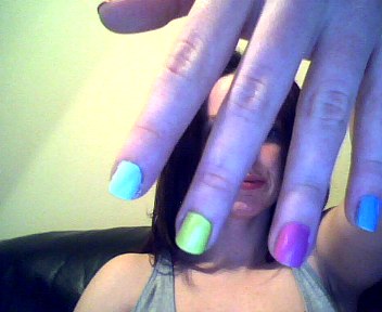 Just for fun: Post a pic of your current manicure/nail color ;) :  wedding nails mani just for fun Snapshot 20120208