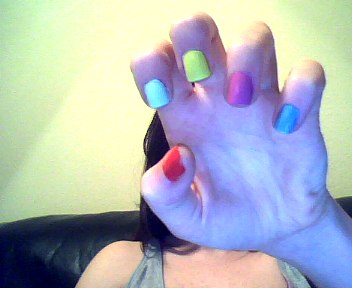 Just for fun: Post a pic of your current manicure/nail color ;) :  wedding nails mani just for fun Snapshot 20120208 1