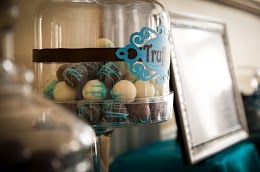 my candy buffet :  wedding blue diy teal Buffet1