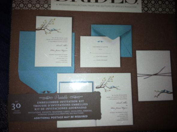 show me your DIY or less expensive invitation :  wedding Michaels Invitation Kit