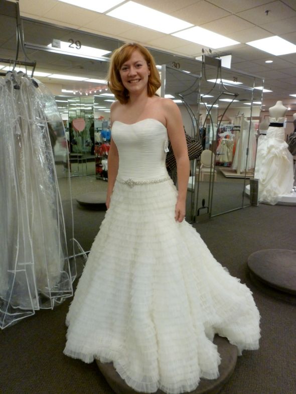 Bought my dress tonight! Everything I didn't know I wanted :o) :  wedding dress galina davids bridal gown church Fluffy2
