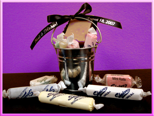 Please vote on these favors! :  wedding Bucketsfudge