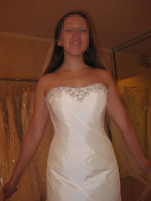 HELP!!! Need Dress Opinions Pleeeeaaassse :  wedding jasmine enzoani dakota dress help picking gown taffeta 4 Detail