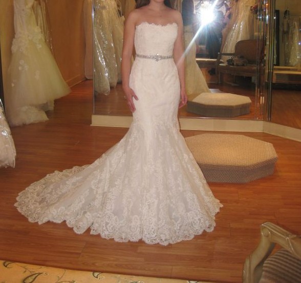 HELP!!! Need Dress Opinions Pleeeeaaassse :  wedding jasmine enzoani dakota dress help picking gown taffeta 5 Dakota Front