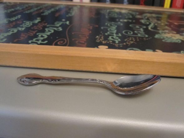 Vintage Spoons : wedding teaspoon sized sunflower vintage looking spoons silver IMG 9772