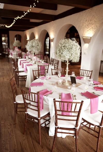 Baby's Breath Centerpieces vs. Ostrich Feather Centerpieces.....or both? :  wedding babys breath ostrich feathers centerpiece Babys Breath Centerpiece