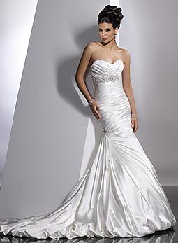 Ruching and satin dresses,show me your's! :  wedding Dress