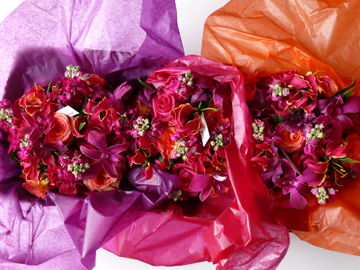 Eggplant Dresses - What color flowers? :  wedding eggplant flowers dresses color palette scheme Bm Bouquets