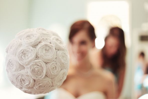 DIY Friday wedding diy features Bouquet1 Fabric Rosette Bouquet wedding 