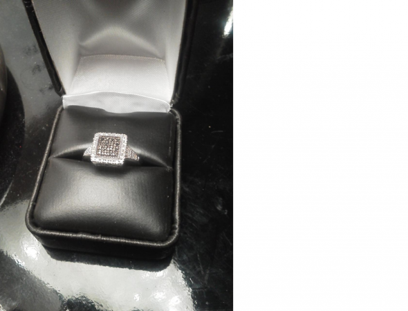 my engagement ring with black diamonds wedding Ering