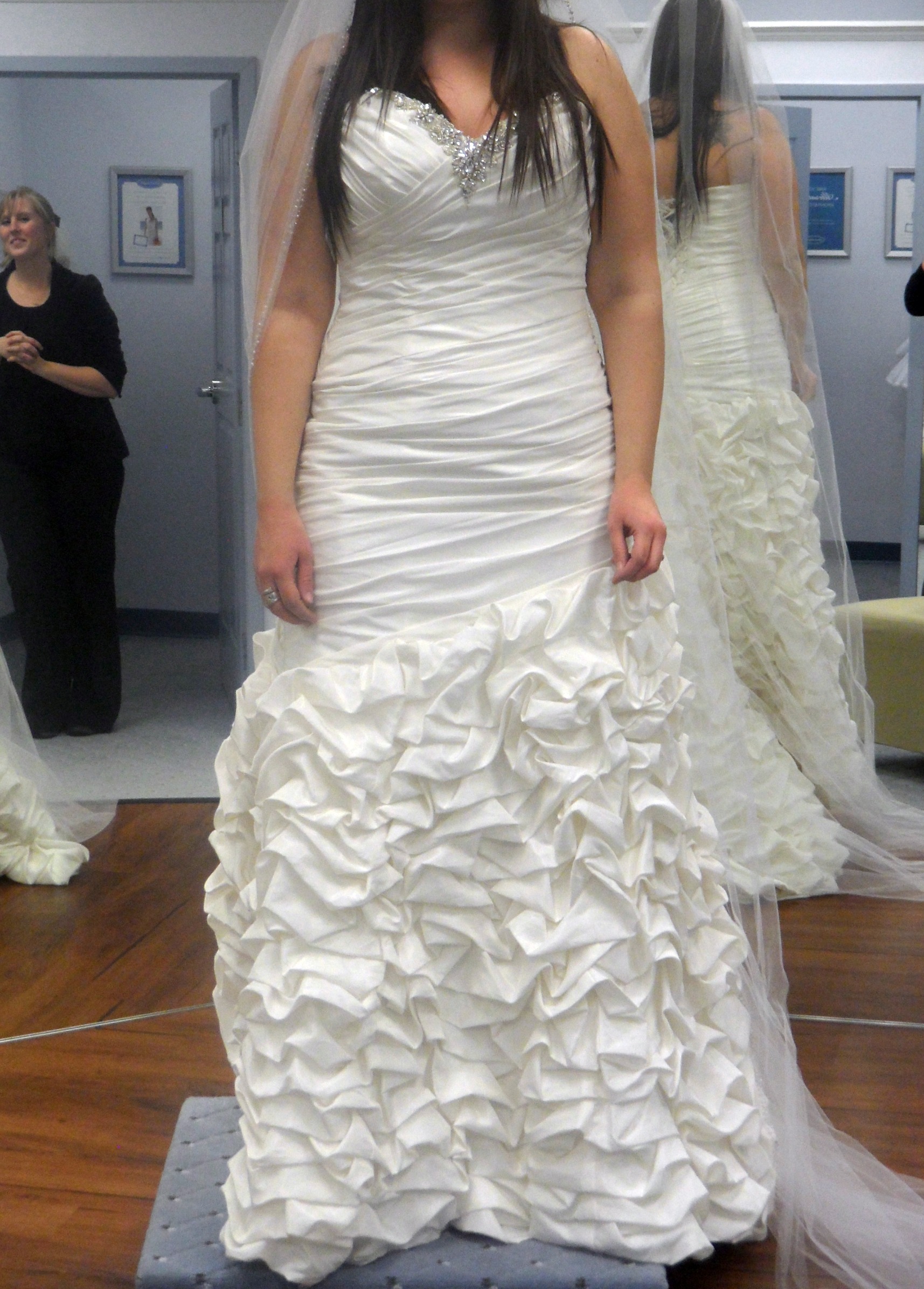Help! Which dress?! :  wedding casablanca alfred angelo lace dropped waist outdoor wedding dress AA2
