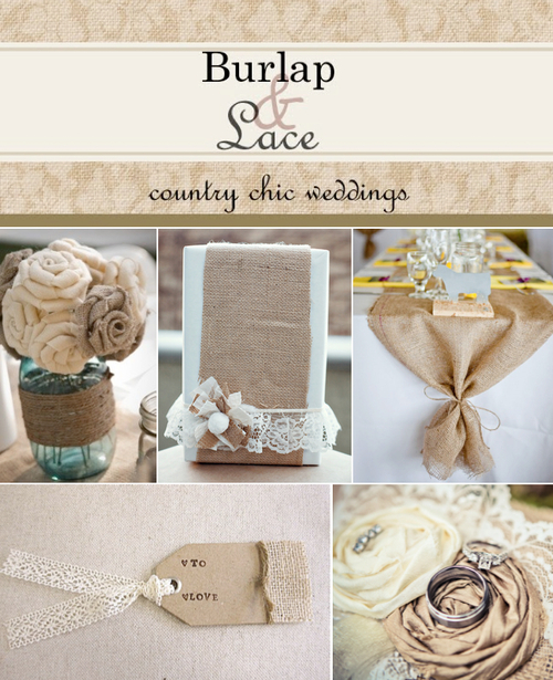 Burlap & Lace + BBQ? :  wedding burlap lace theme Burlap And Lace Wedding Ideas 001 Large