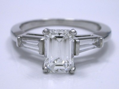 Engaged as of 1/22/2012!!! Sigh no more ladies, your time will come! :  wedding waiting engagement frustration emerald cut classic ring Emerald Cut Ring