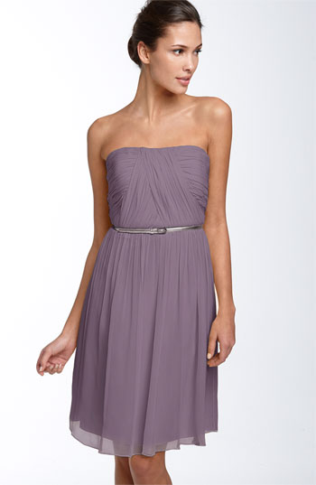 Our bridesmaid dresses are a purple grey below groomsmen will be in the 