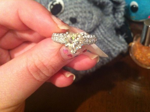 Surprised with a moissy ring today...and sending it back :( :  wedding IMG 1654