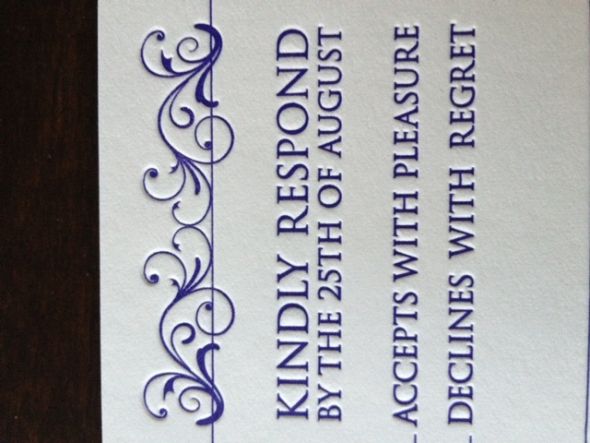 Letterpress Invite :  wedding letterpress Photo 6