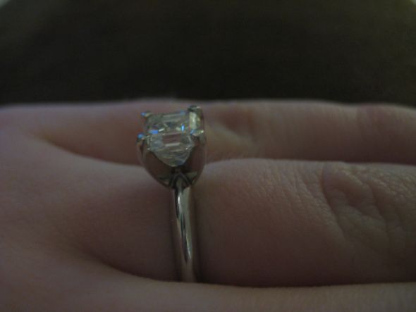 Radiant vs Princess: which do you prefer? :  wedding radiant princess diamond engagement ring sparkle Profile