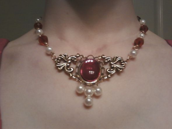 Bridal Necklace! Pic inside! :  wedding necklace choker bridal red Image 4