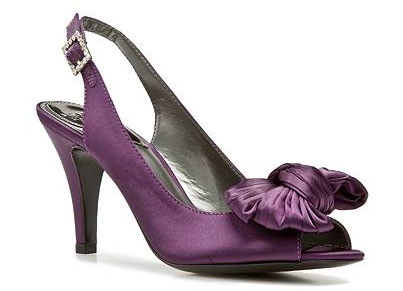 Purple Peep Toe Shoes :  wedding shoes purple peep toe bridal accessories accessories Purpleshoes