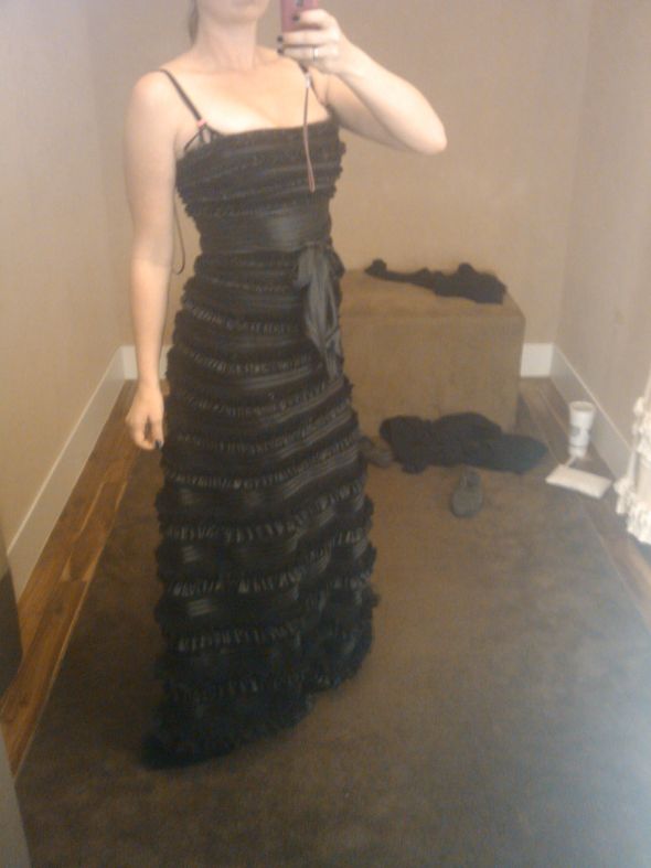 What do you mean it only comes in black?! : wedding formal dress strapless sash bcbg Bcbg