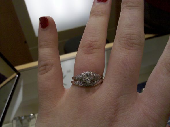 Help with ideas for my wedding band..please! :  wedding rings engagement wedding bands IMG 20120102 160512