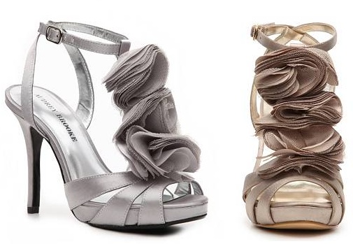 [Poll] Which shoes go with my dress? Please help! :  wedding shoes dress fashion Audry Brooke Shocker