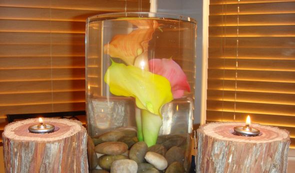 Calla Lilies: Natural Touch or Not? :  wedding natural touch MockCenterpiece2