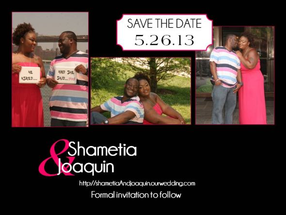 My first attempt at our Save the dates
