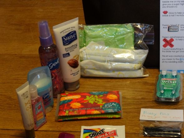 DIY Bridesmaid emergency kit