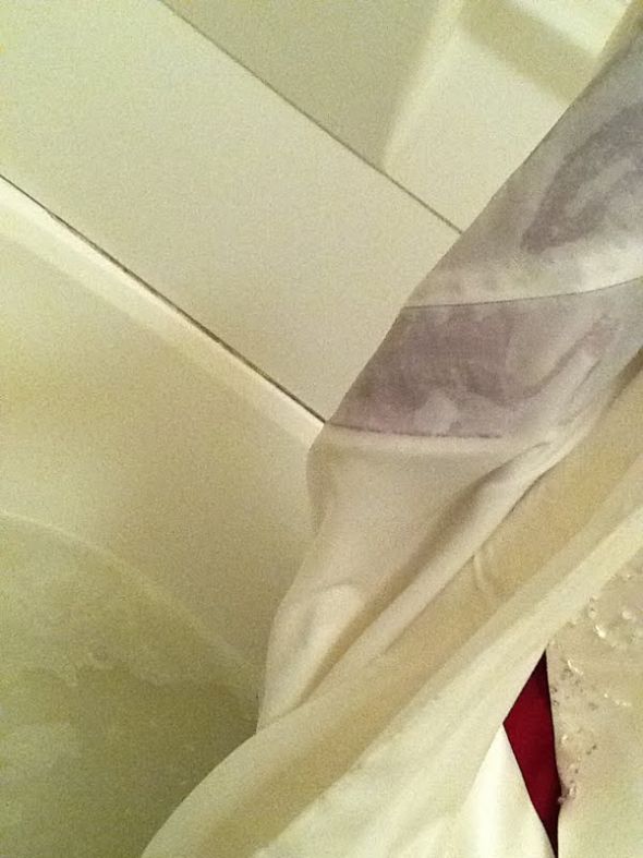 DIY--Wedding Dress Cleaning :  wedding before Clean2