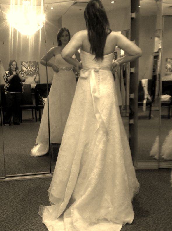 Bought my dress - why can't I find anyone else wearing it? : wedding dress joli full figured 1 dress twins IMG 20120106 00459