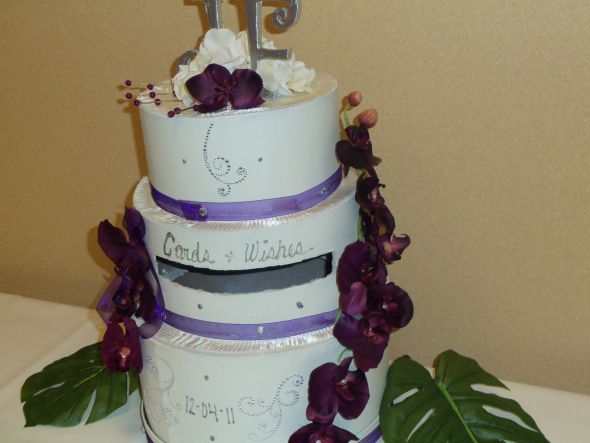 DIY: Card Cake Boxes :  wedding card box J  F Wedding 12.4.11 002