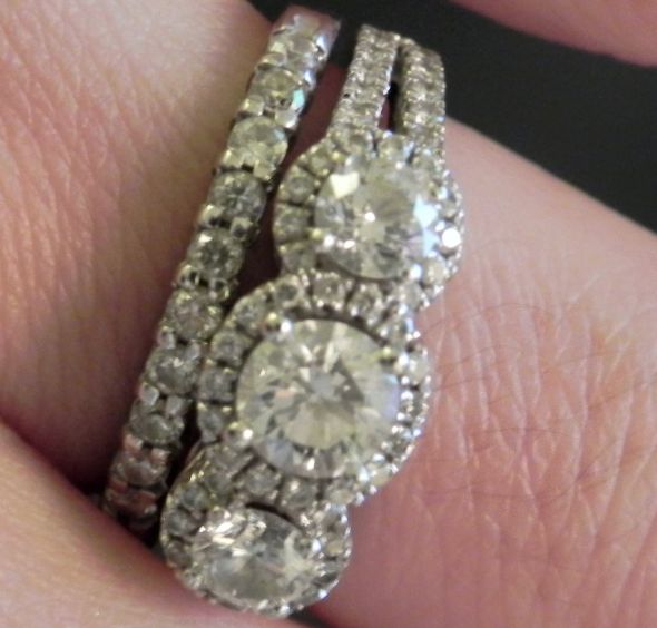 Ring Porn: your e-ring with band together.  GO! :  wedding RING