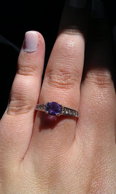 Purple gemstone rings wedding purple gemstones Engagement Ring 1 