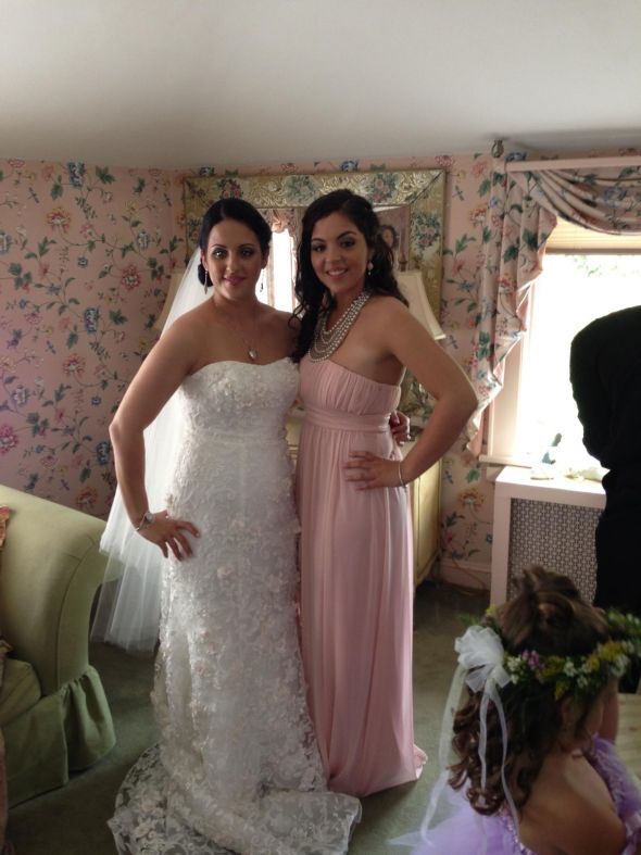 bridesmaid dress too tight Berylove Women Dusty Rose Mother Of The Bride Dress A-Line V-Neck Appliqued Wedding Guest Dress, Dusty Rose / US20W main image 1