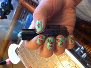 Just for fun: Post a pic of your current manicure/nail color ;) :  wedding nails mani just for fun Photo04