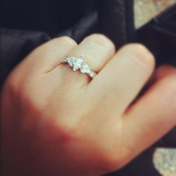 Marquise & Pear e-rings..show them off!!! RING PORN :  wedding wedding rings engagement rings rings marquise pear unique Ring