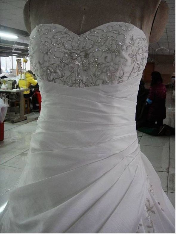 Pics of my dressilyme dress!!!  Opinions please! :  wedding dressilyme custom gown wedding gown china Front