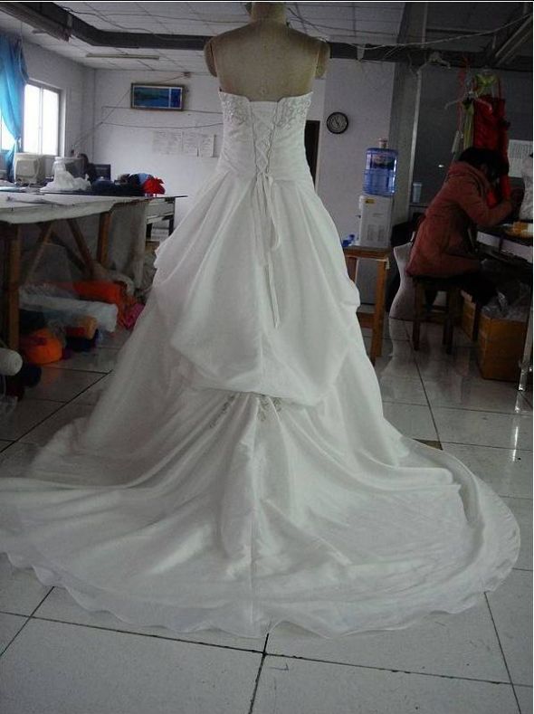 Pics of my dressilyme dress!!!  Opinions please! :  wedding dressilyme custom gown wedding gown china Back