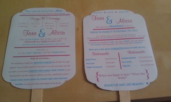 Wedding Program Paddlefans Almost Do