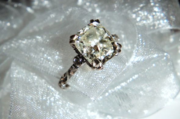 I'd love to see your super thin banded wedding sets! :  wedding ring wedding band e ring thin band wedding set bridal set DSCN1320