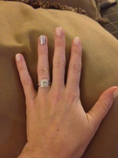 Show me your Pave set e-ring :  wedding Nails