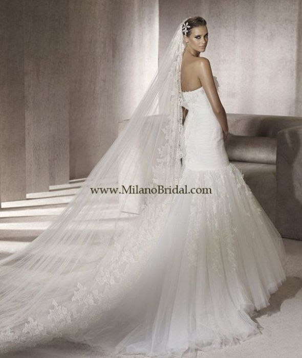 i've found my dress!!! :) :  wedding dress fishtail fitted lace mermaid wedding dress white Pronovias Piscis 02