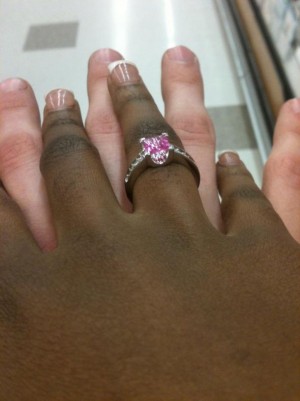 Thought on sapphires? : wedding saaphire engagement rings Pinkpromisering01