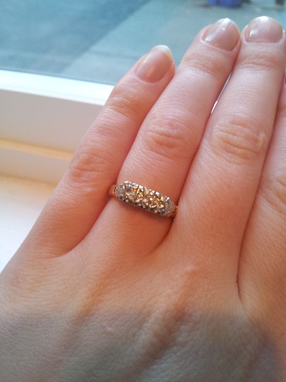 Have you got an HEIRLOOM engagement ring (or stone)? STORY! :  wedding ring engagement vintage heirloom diamond setting 20120112 091634