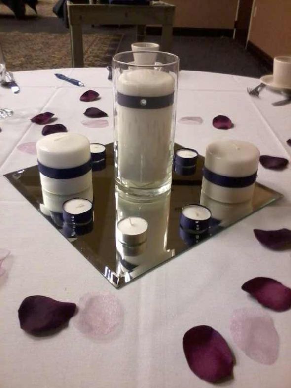  to get glass cylinders to fit 3x3 candles wedding Centerpiece Plan B