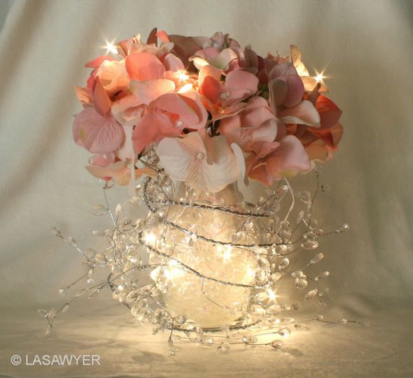 Which Centerpiece do you think looks best? :  wedding led lighting decor centerpiece Pink One