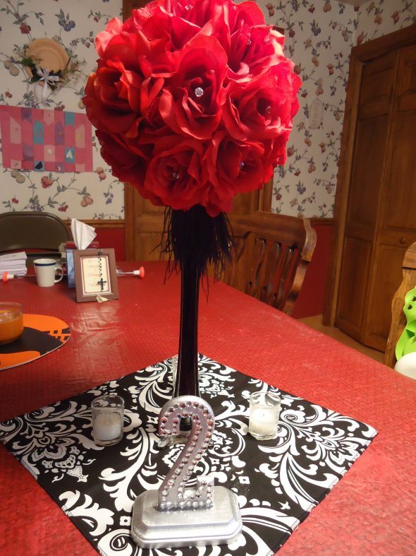 Which Centerpiece do you think looks best? :  wedding led lighting decor centerpiece RedOne